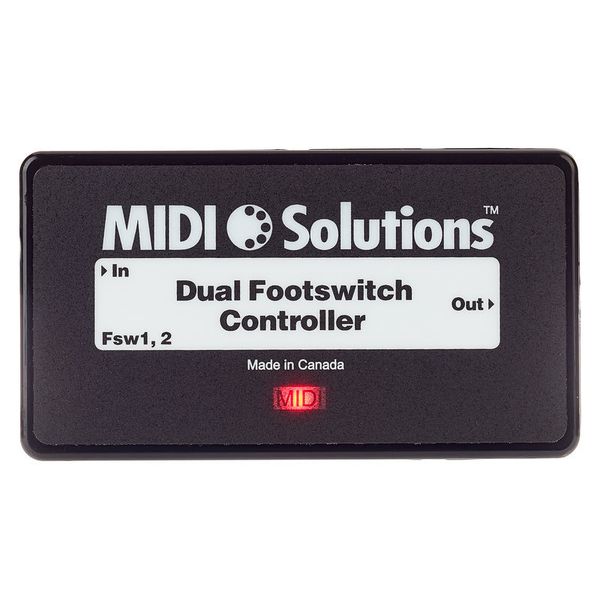 midi solutions dual footswitch controller