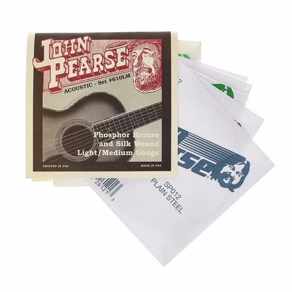 light John Pearse 510L Acoustic Phosphor Bronze and Silk Wound 