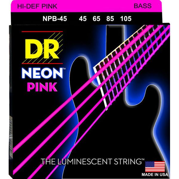 DR String PB-45/100 Pure Blues Jeu de cordes pour guitare basse 