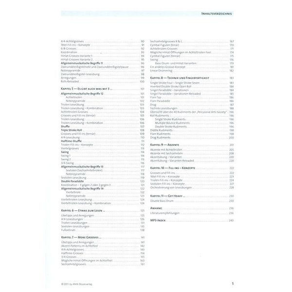 AMA Verlag Modern Groove Drum Book Thomann United States