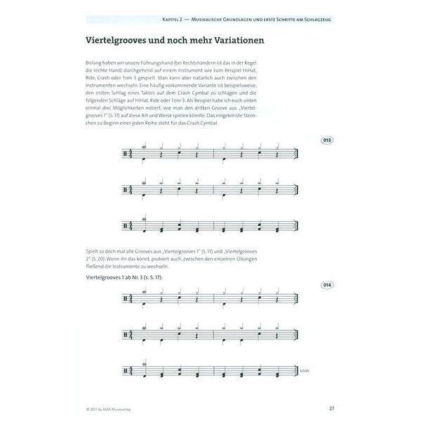 AMA Verlag Modern Groove Drum Book Thomann España