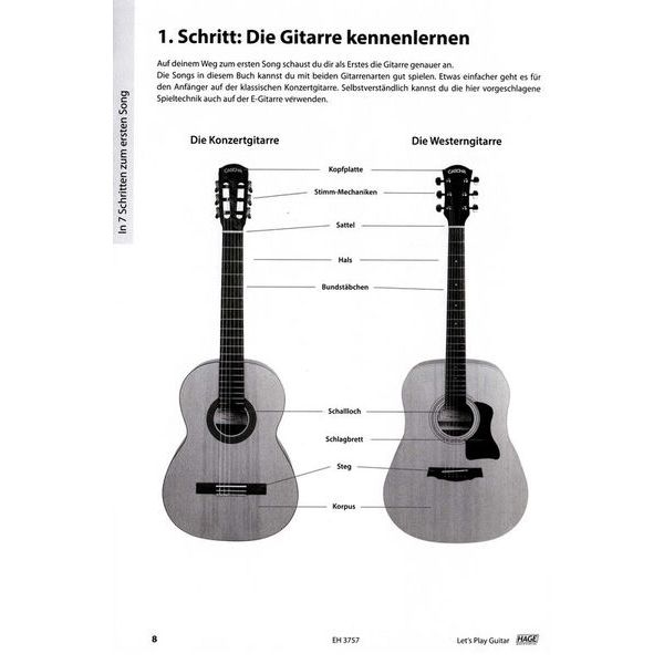 Hage Musikverlag Let's Play Guitar 1