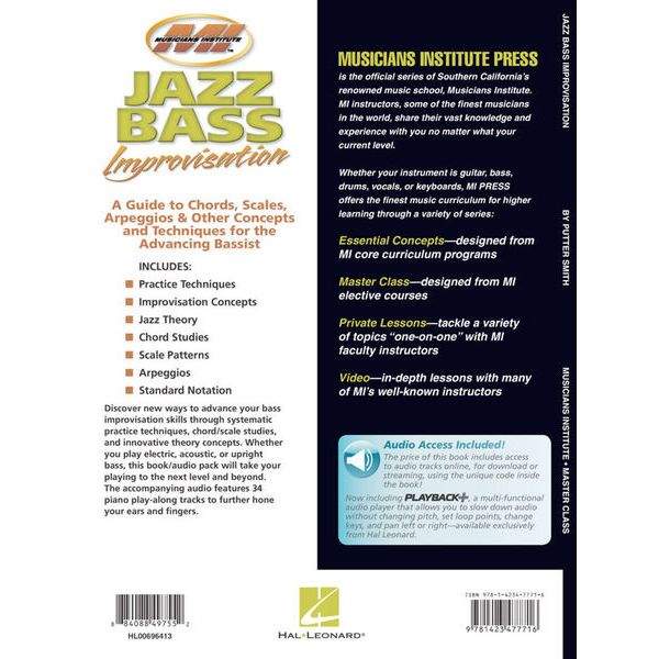 Musicians Institute Press Jazz Bass Improvisation