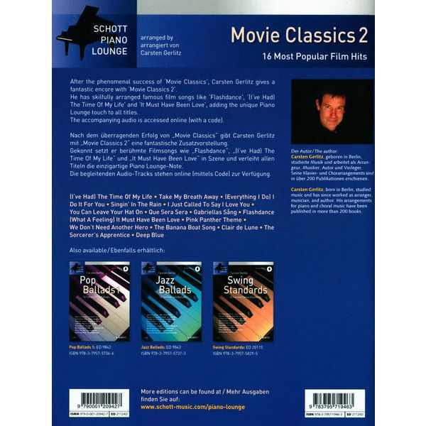 Schott Piano Movie Classics 2
