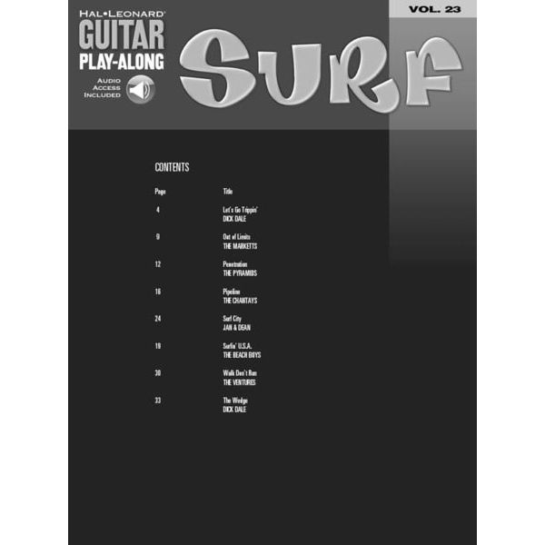 Hal Leonard Guitar Play-Along Surf