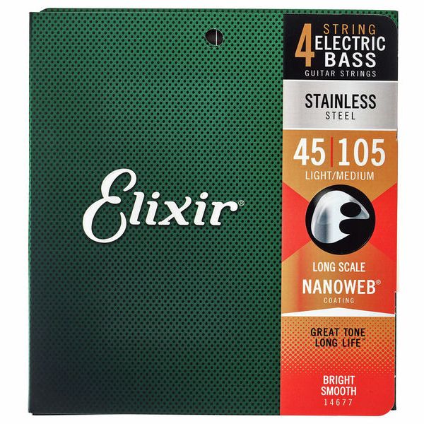 Elixir 14677 Stainless Steel L/M Bass