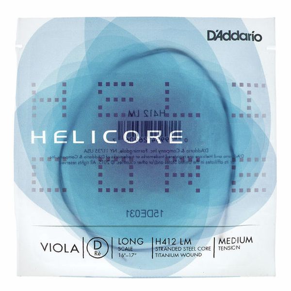 DAddario Helicore Viola Single D String Medium Tension Long Scale 