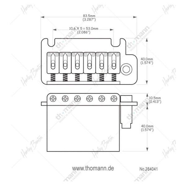 Harley Benton Parts Standard ST-StyleTremolo