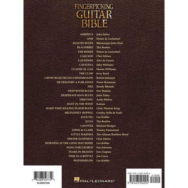 Hal Leonard Fingerpicking Guitar Bible