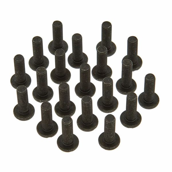 Traditional Black Japanned 1" x 8 steel slotted Round head screws 50 pack 