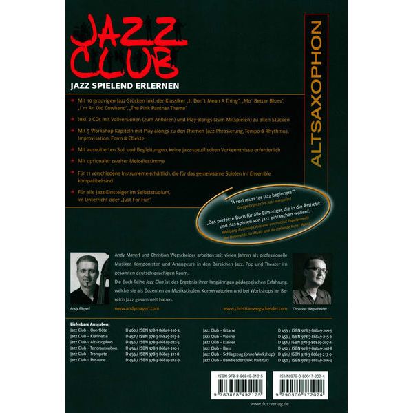 Edition Dux Jazz Club A-Sax