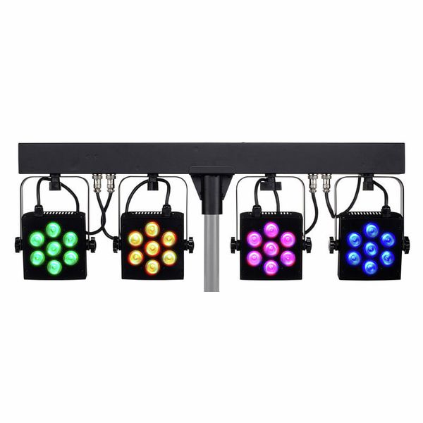 Stairville CLB4 Compact LED Bar 4 Bundle