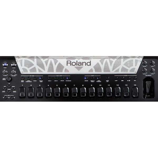 Roland FR-1XB V-Fisarmonica a Pulsanti Compatti con Diffusori, Nera