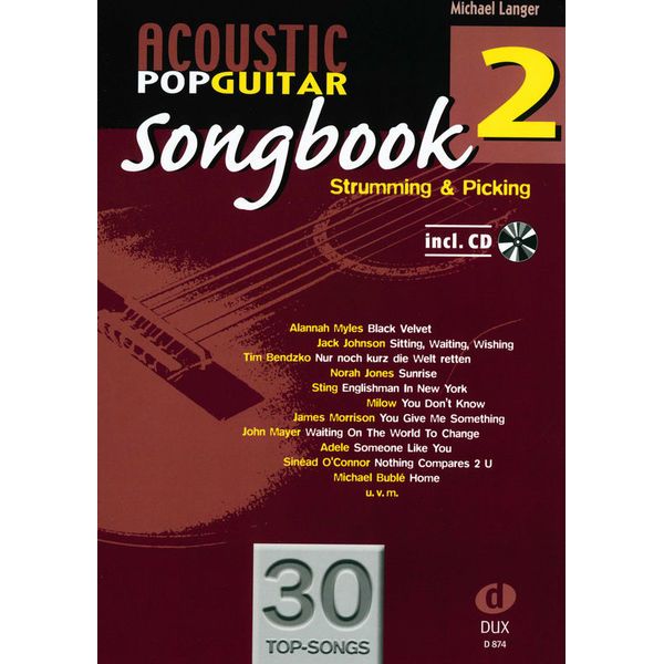Strumming and Picking Songbook 2 Acoustic Pop Guitar Gitarre Noten CD Plek 