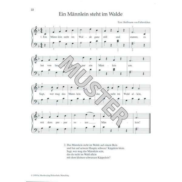 Holzschuh Verlag Tastenträume Kinderlieder