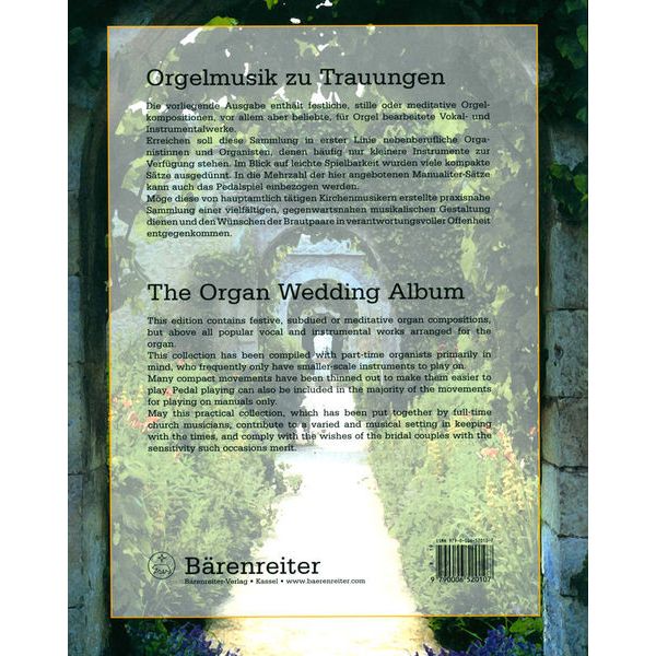 Bärenreiter Orgelmusik zu Trauungen