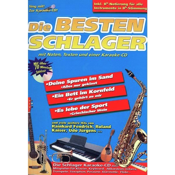 Saxophon Klarinette Trompete Bläser Noten 100 Hits für B & Es Instrumente 1 