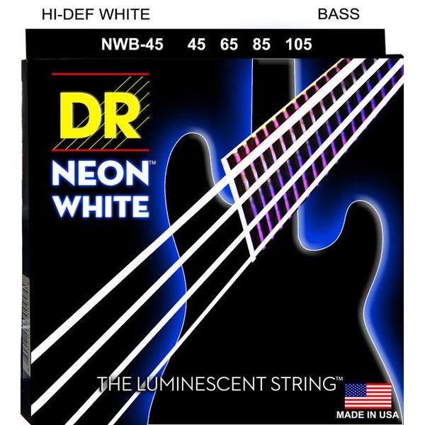 DR Strings Neon White NWB-45