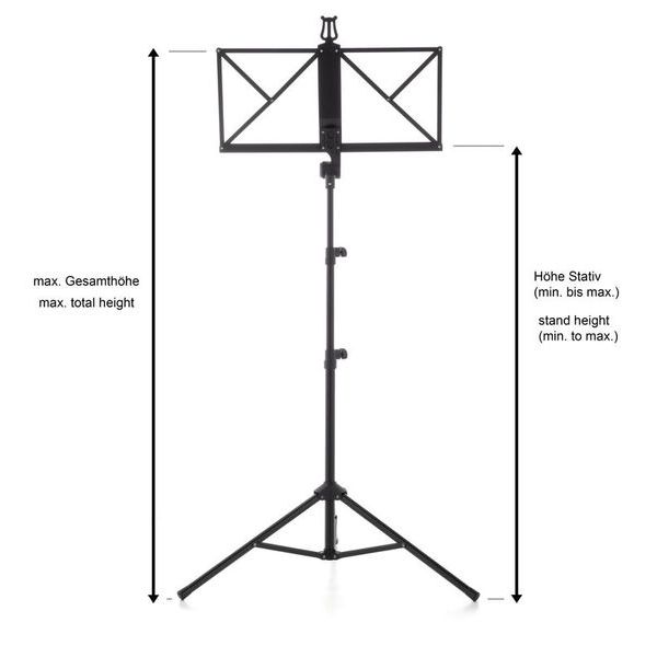 K&M 101 Stand Nickel Colored Set