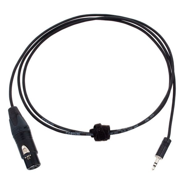 Cordial CCM 0,5 FM Mikrofonkabel 0,5m XLR Stecker 3-polig Male Female REAN Black 