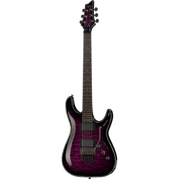 schecter purple guitar