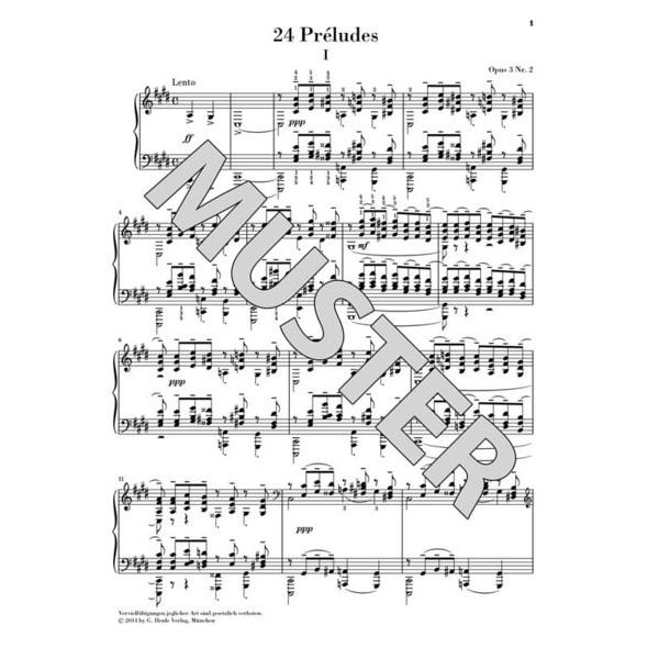 Henle Verlag Rachmaninow 24 Préludes