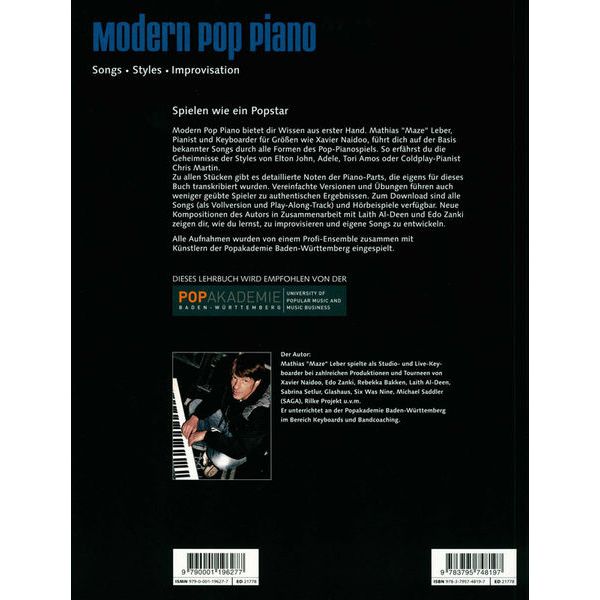 Schott Modern Pop Piano