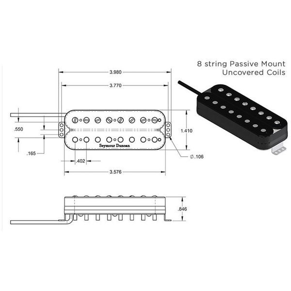 seymour duncan 8 string pickups