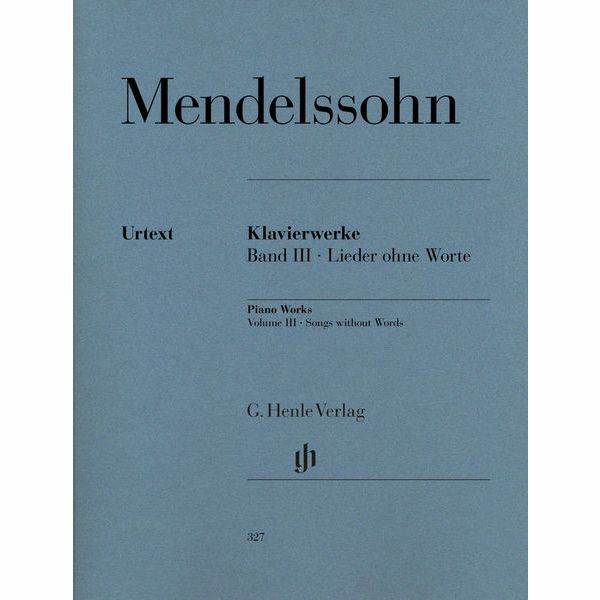 Henle Verlag Mendelssohn Lieder Ohne Worte