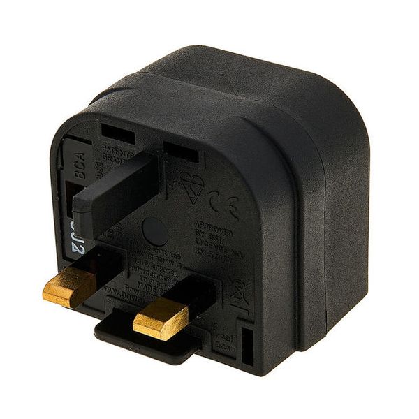 UK to Paraguay Peru Poland Travel Adaptor Plug 2 Pin Adapter CE Approved 