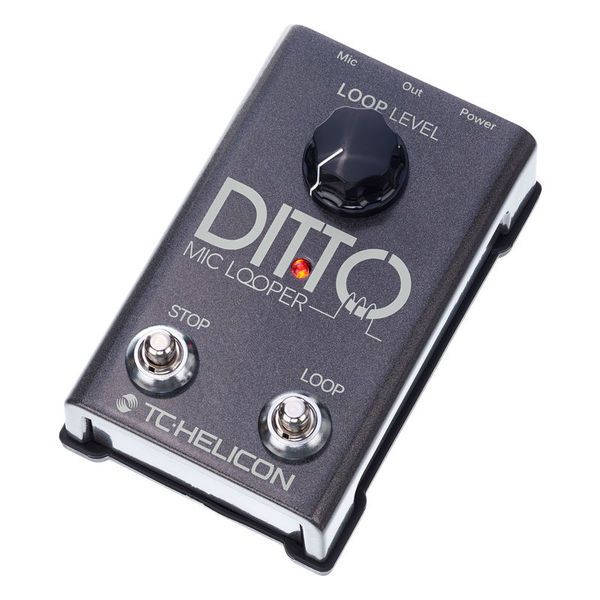 TC Helicon Ditto Mic Looper Pedal for Vocals with XLR Microphone Cables 