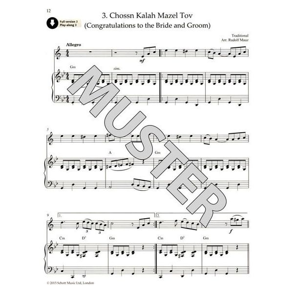 Schott Klezmer Tunes For Thomann UK
