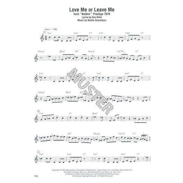 Hal Leonard Miles Davis Omnibook C