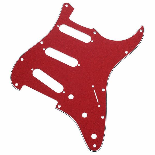 red mirror pickguard