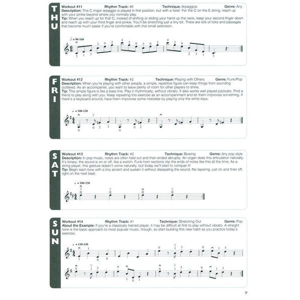 Violin Aerobics Sheet Music Book Audio by Jon Vriesacker 52 Weeks Workout 