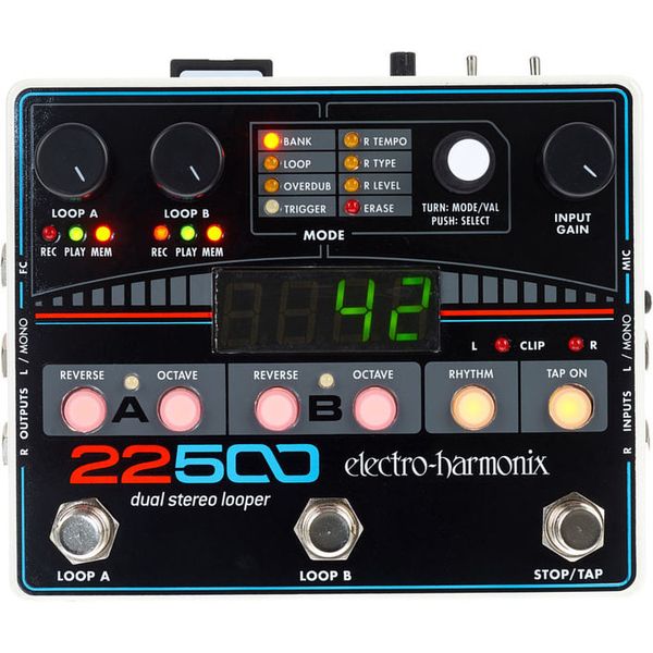 La Pédale d’effet Electro Harmonix 22500 Dual Stereo Looper – Photos, Tests & Avis