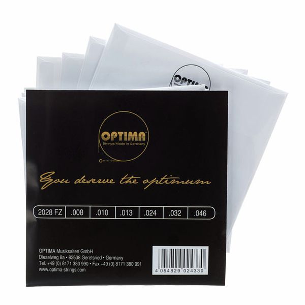 String Set« Cordes Pour Guitare Électrique 008/038 Optima™ »Gold 2028 Super Light 
