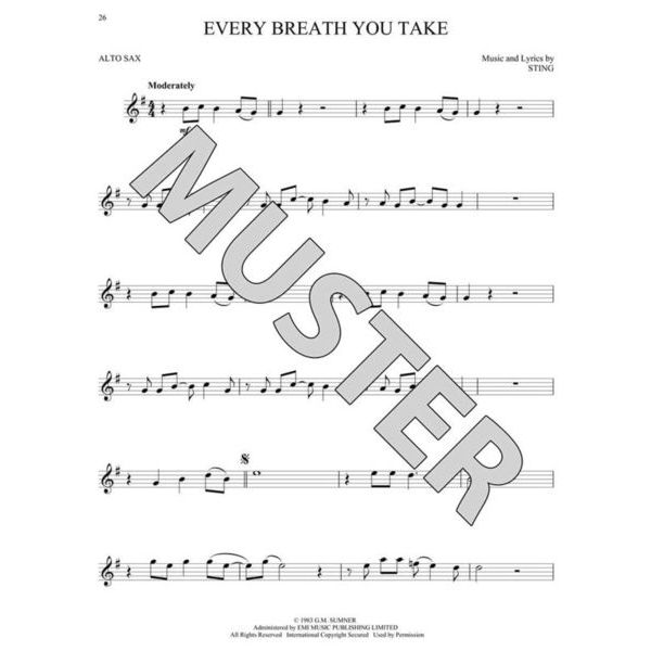 Hal Leonard Greatest Songs Of Rock ASax Thomann France