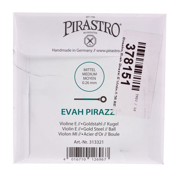 Pirastro Evah Pirazzi E Violin 0,26 BE
