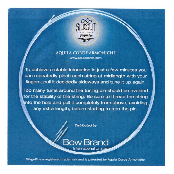 Bow Brand Silkgut 1st G Harp String No.6