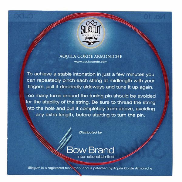 Bow Brand Silkgut 2nd C Harp Str. No.10