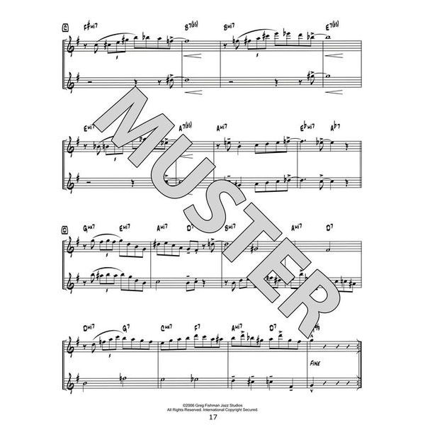 Greg Fishman Jazz Studios Jazz Saxophone Duets 1 Thomann Österreich