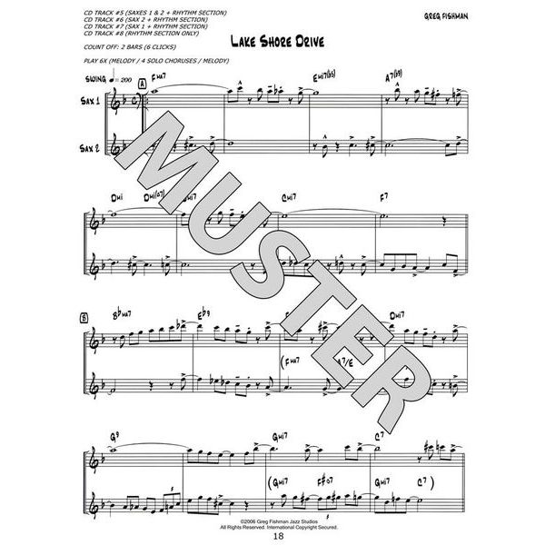 Greg Fishman Jazz Studios Jazz Saxophone Duets 1 Thomann Österreich