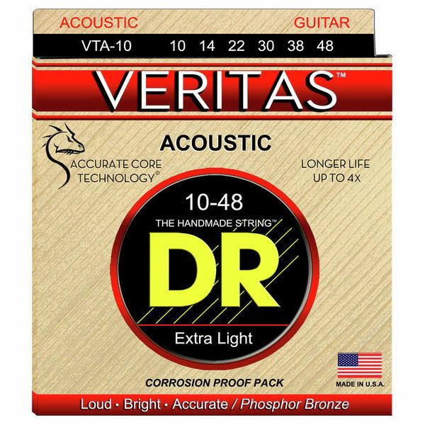 DR Strings Veritas Acoustic VTA-10