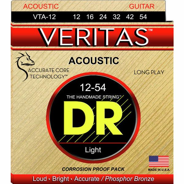 DR Strings Veritas Acoustic VTA-12 