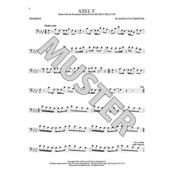 Hal Leonard 101 Movie Hits for Trombone