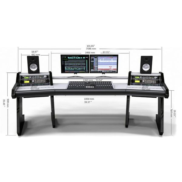 Studio Desk Pro Line Classic All Black