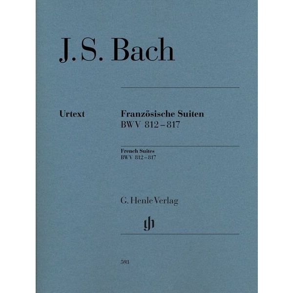 French Suites BWV 812-817 Edition without fingering Piano Johann Sebastian Bach 