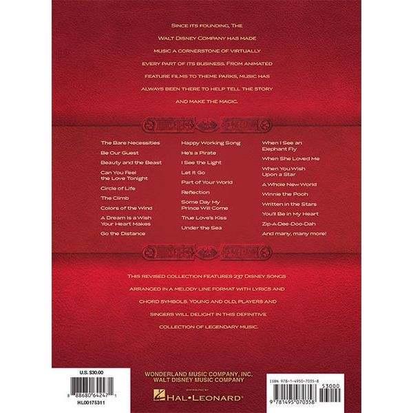 Hal Leonard Disney Fake Book 4th Edition