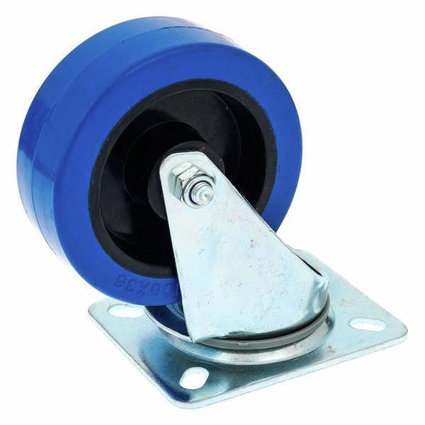 Jeu 100 mm Blue weels 2+2 transport roulettes roues fixes tk 140 kg par rôle 